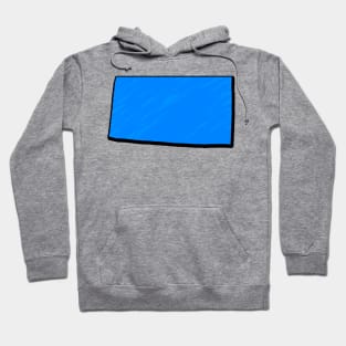 Bright Blue Colorado Outline Hoodie